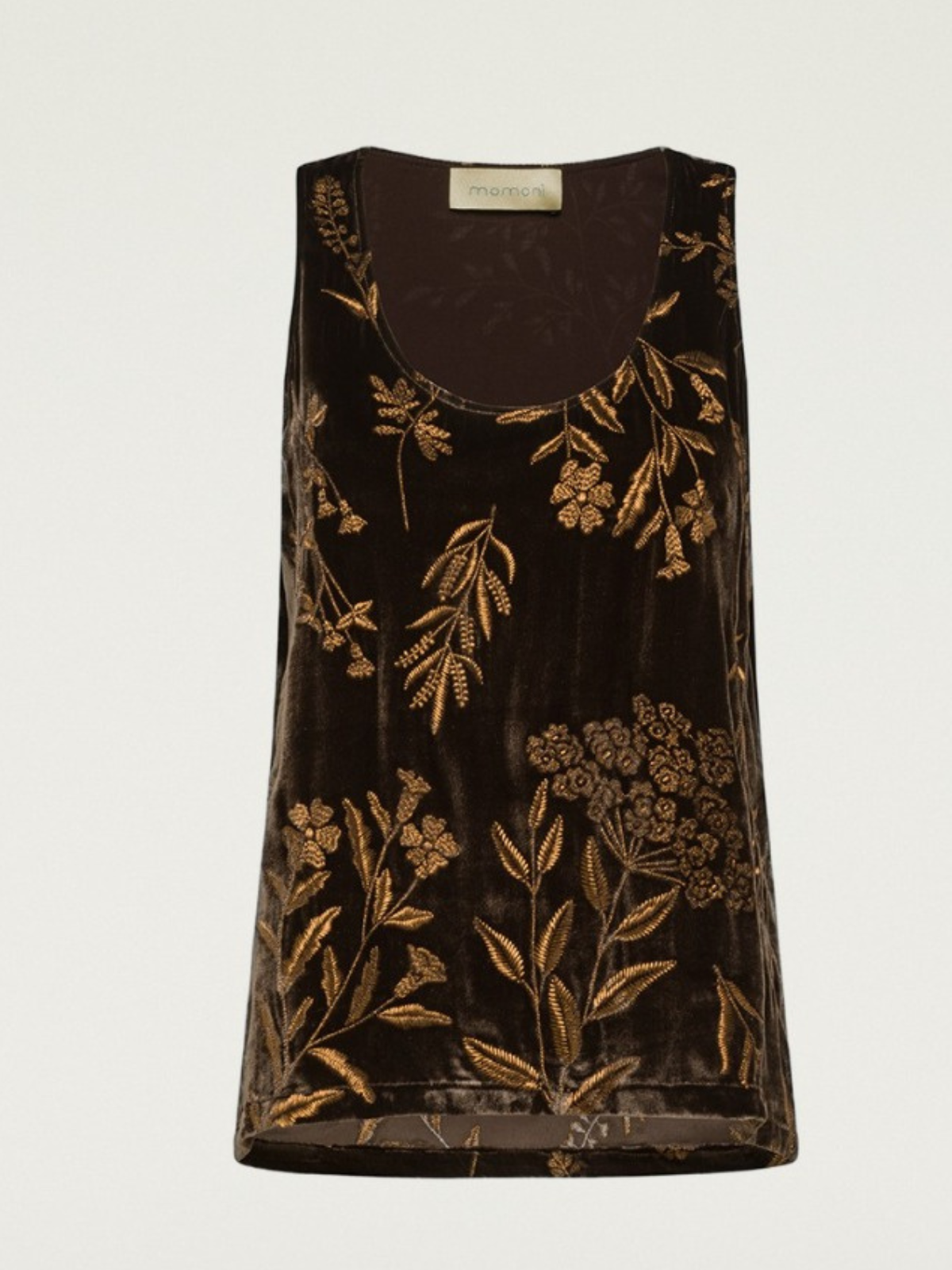 TOP ESTAMPADO MARRÓN